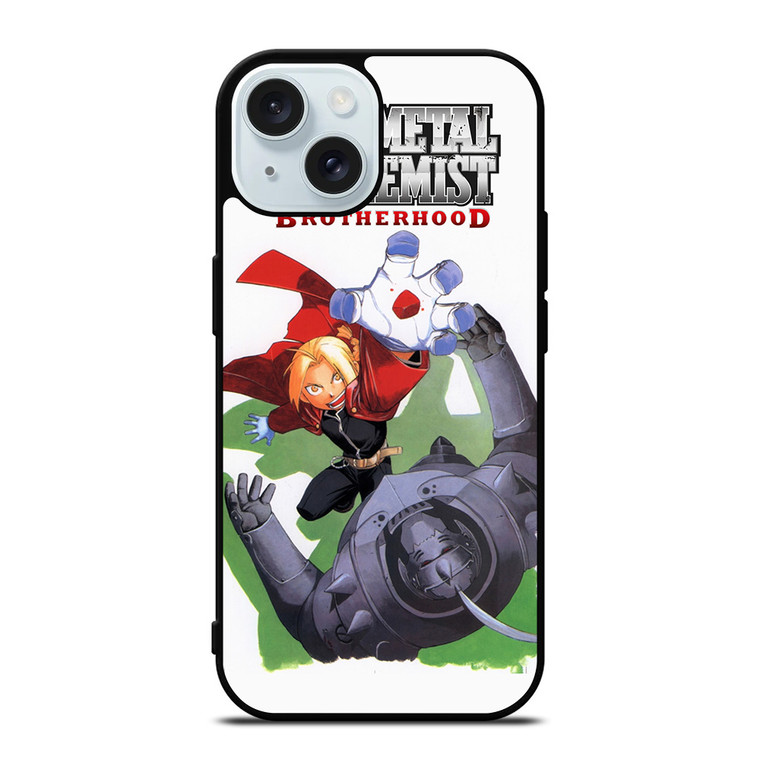 EDWARD ELRIC FULLMETAL ALCHEMIST ALPHONSE BROTHERHOOD iPhone 15 Case Cover