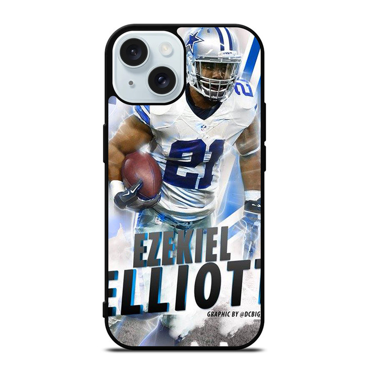 EZEKIEL ELLIOTT DALLAS COWBOYS NFL iPhone 15 Case Cover