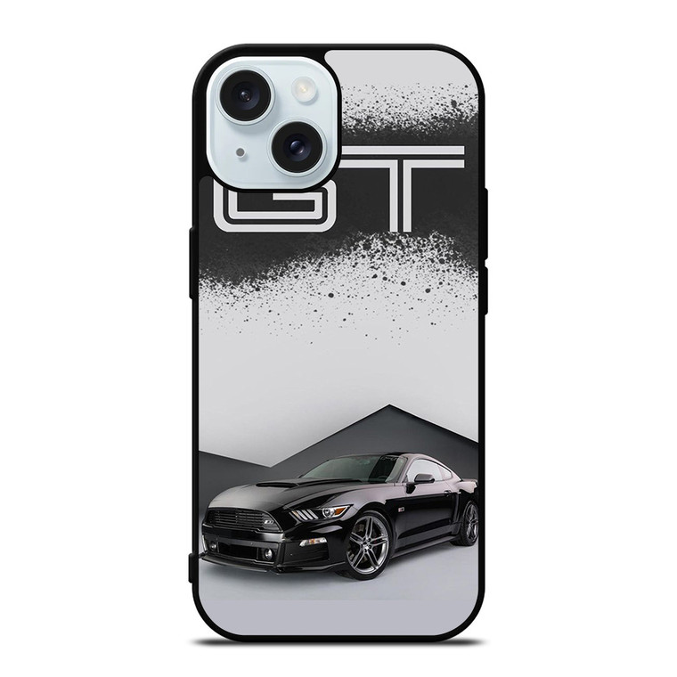 FORD MUSTANG GT LOGO iPhone 15 Case Cover FORD MUSTANG GT LOGO iPhone 15 Case Cover