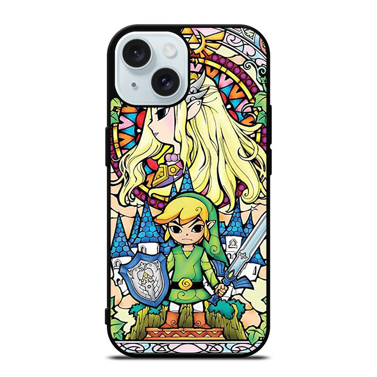 GAMES LEGEND OF ZELDA GLASS ART iPhone 15 Case Cover