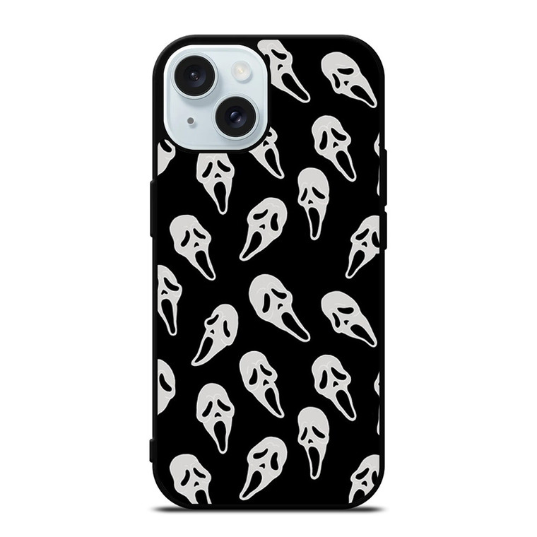 GHOST FACE PATTERN iPhone 15 Case Cover