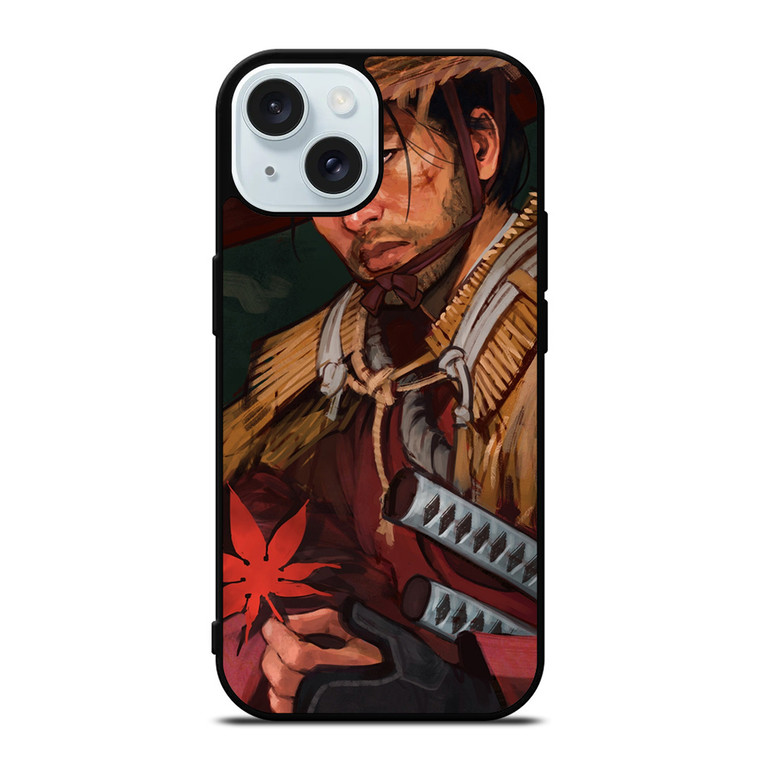 GHOST OF TSUSHIMA JIN SAKAI ART iPhone 15 Case Cover