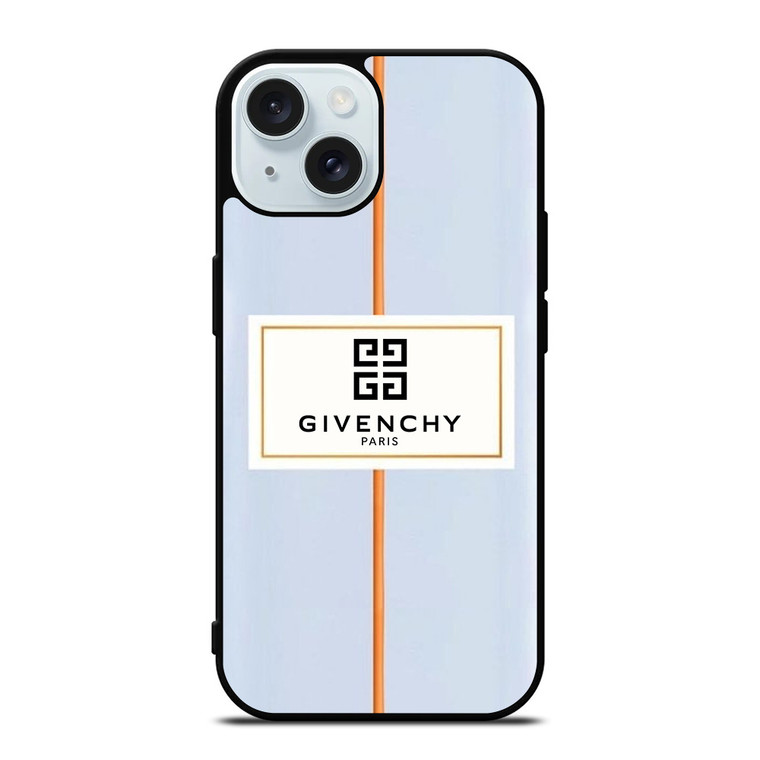 GIVENCHY PARIS LABEL LOGO iPhone 15 Case Cover