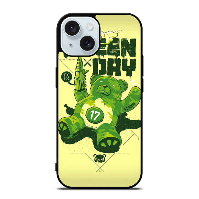 GREEN DAY BAND BEAR GUN iPhone 15 Case Cover