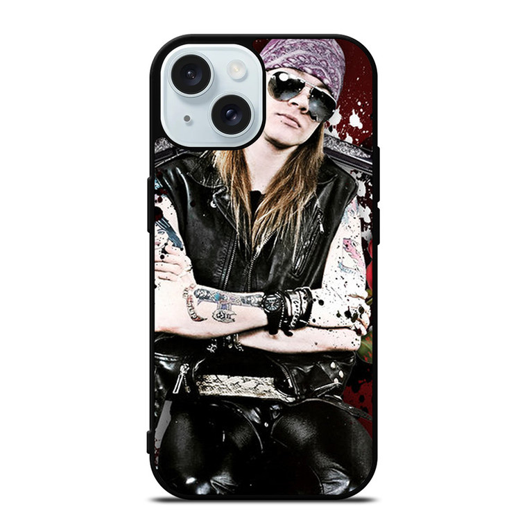 GUNS N ROSES AXL iPhone 15 Case Cover