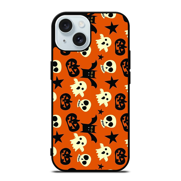 HALLOWEEN GHOST PATTERN iPhone 15 Case Cover