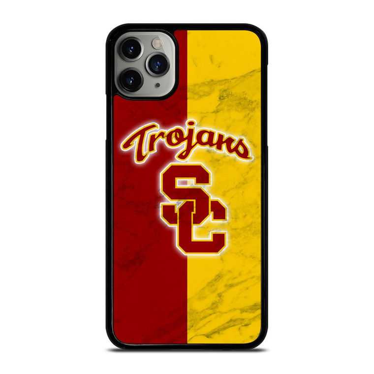 USC TROJANS LOGO MARBLE iPhone 11 Pro Max Case Cover