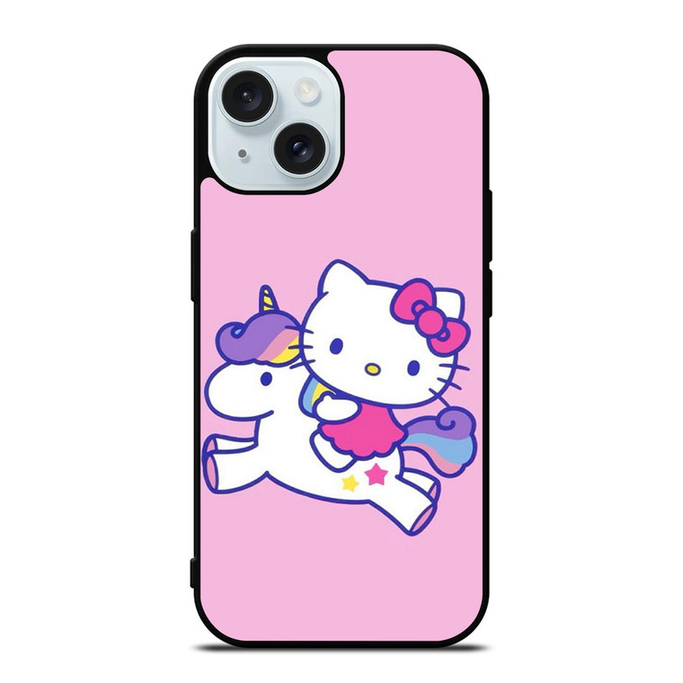 HELLO KITTY UNICORN iPhone 15 Case Cover