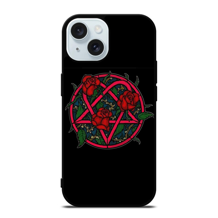 HIM BAND HEARTAGRAM FLOWER iPhone 15 Case Cover
