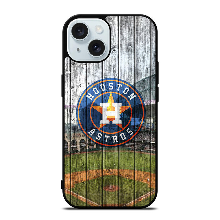 HOUSTON ASTROS WOODEN LOGO iPhone 15 Case Cover