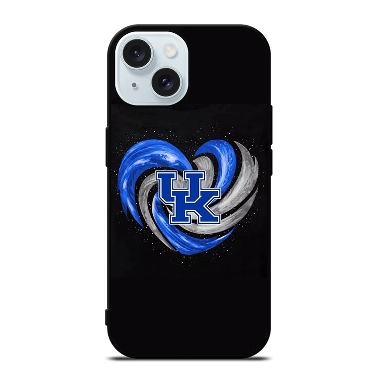 I LOVE KENTUCKY WILDCATS iPhone 15 Case Cover
