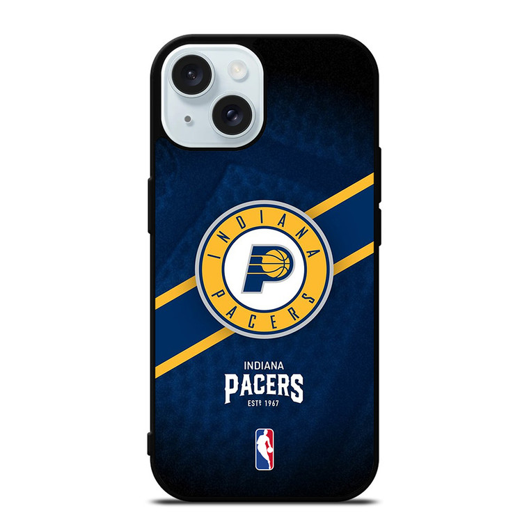 INDIANA PACERS NBA LOGO iPhone 15 Case Cover