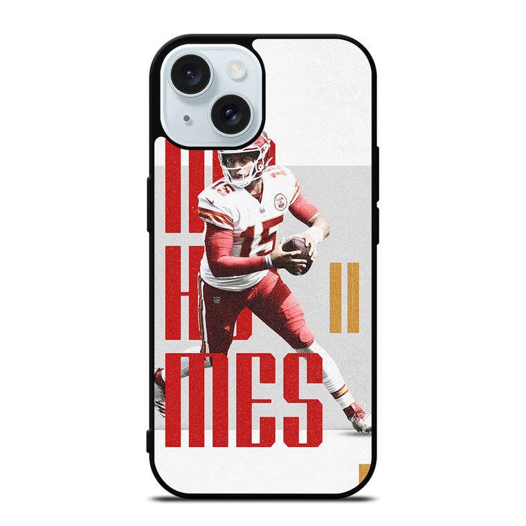 KANSAS CITY PATRICK MAHOMES NFL iPhone 15 Case Cover KANSAS CITY PATRICK MAHOMES NFL iPhone 15 Case Cover
