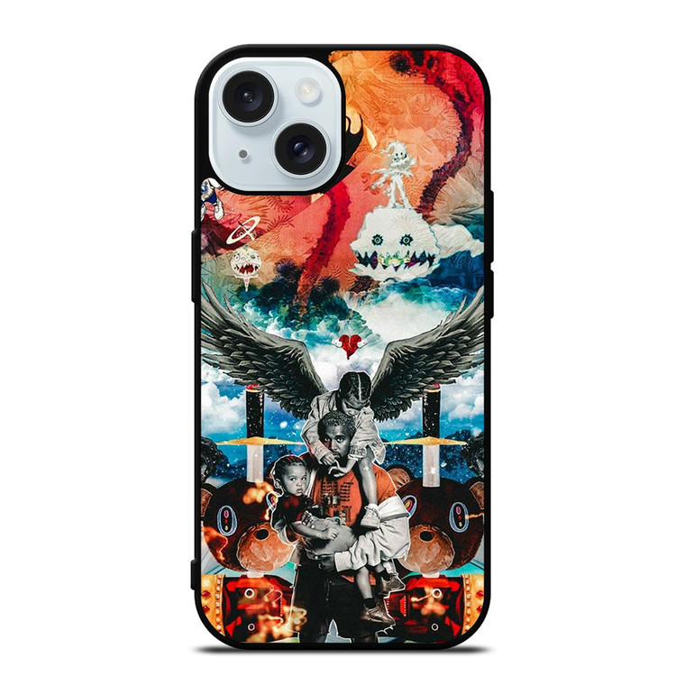 KANYE WEST ANGELS COLLAGE iPhone 15 Case Cover