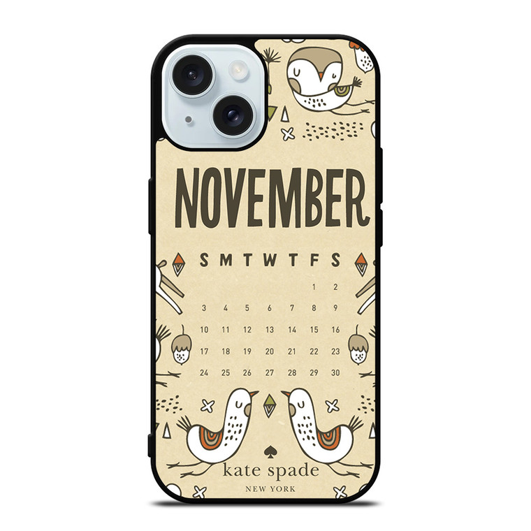 KATE SPADE NOVEMBER iPhone 15 Case Cover KATE SPADE NOVEMBER iPhone 15 Case Cover