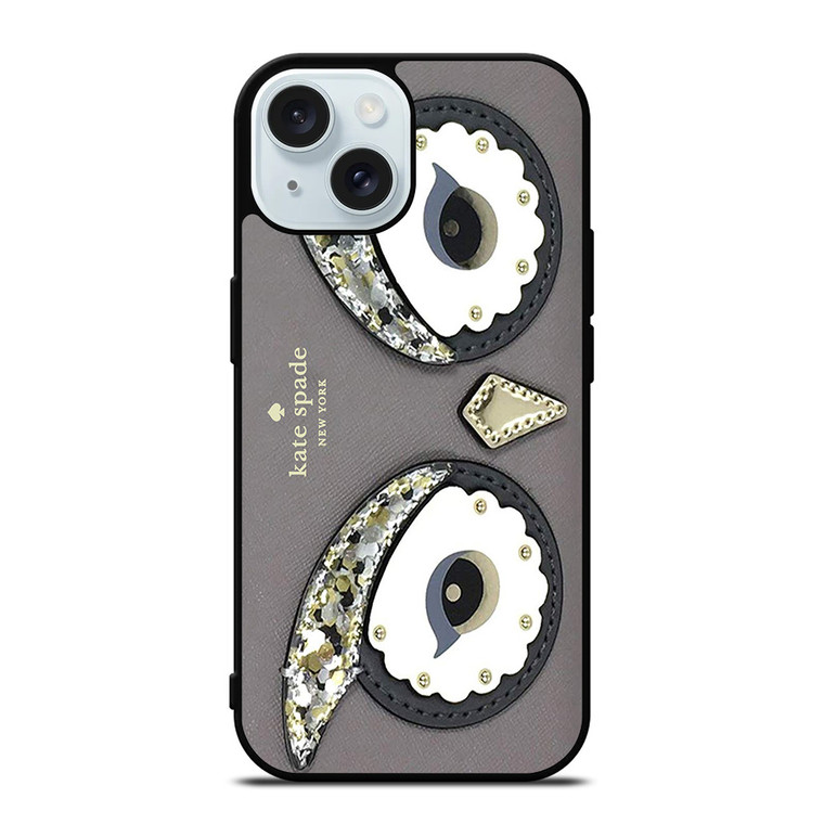 KATE SPADE OWL APPLIQUE iPhone 15 Case Cover