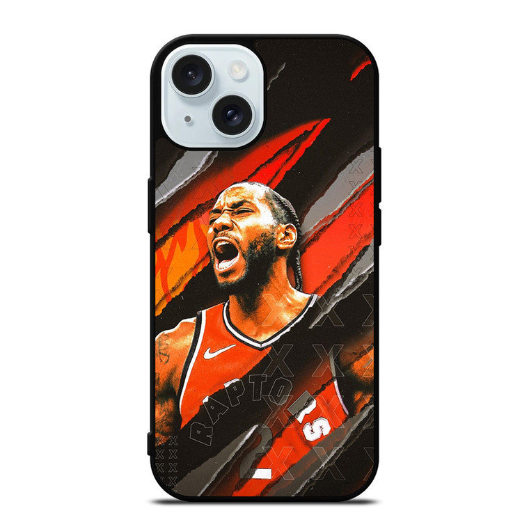 KAWHI LEONARD TORONTO RAPTORS NBA iPhone 15 Case Cover