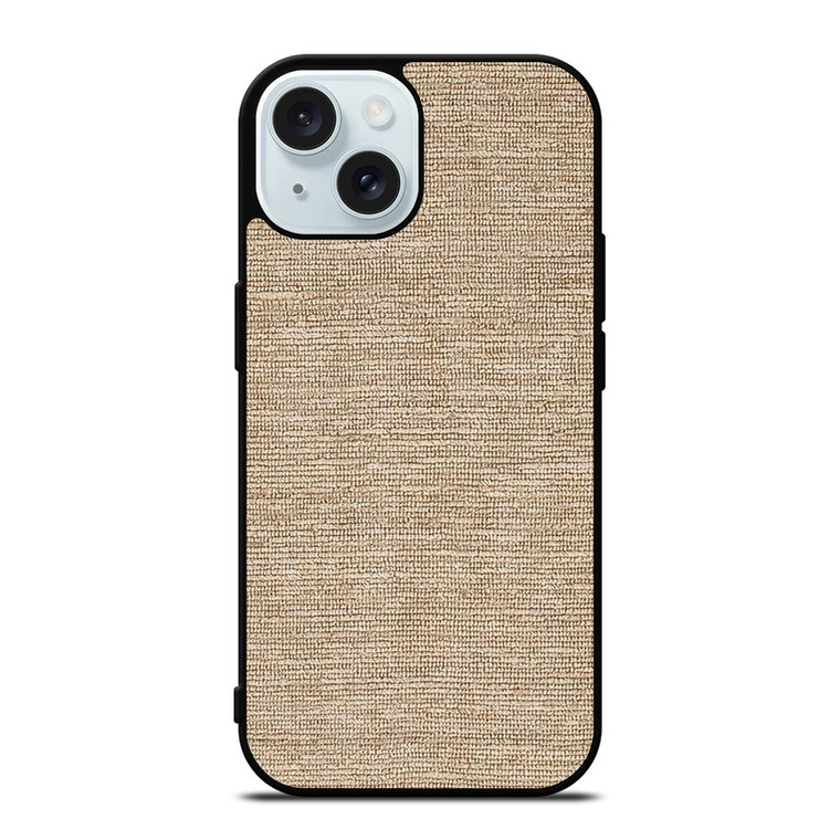 KHAKI FABRIC iPhone 15 Case Cover