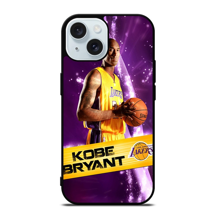 LA LAKERS KOBE BRYANT NBA iPhone 15 Case Cover