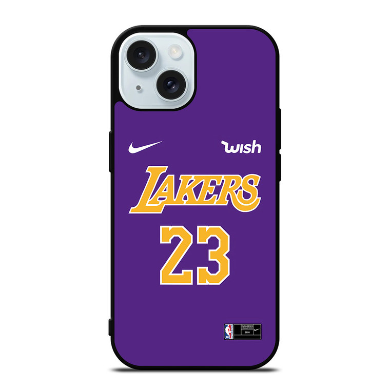 LA LAKERS LEBRON JAMES JERSEY iPhone 15 Case Cover
