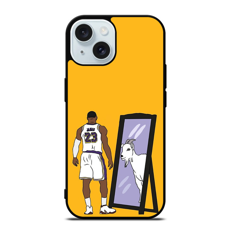 LEBRON JAMES MIRROR GOAT iPhone 15 Case Cover