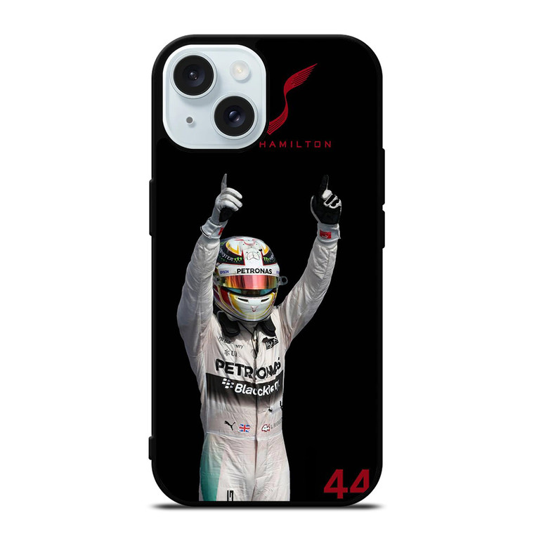 LEWIS HAMILTON MERCEDES F1 iPhone 15 Case Cover