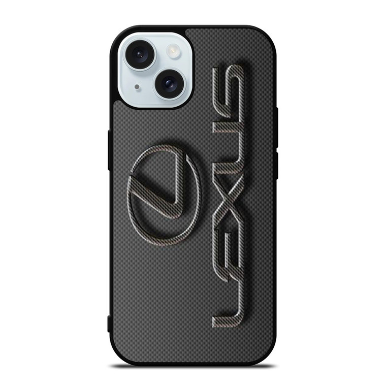 LEXUS CAR LOGO CARBON iPhone 15 Case Cover