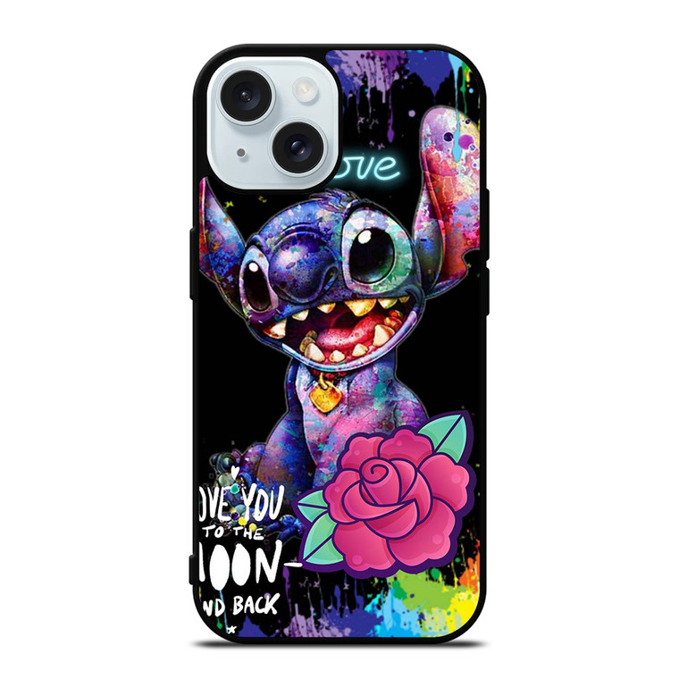 LILO AND STITCH ART iPhone 15 Case Cover