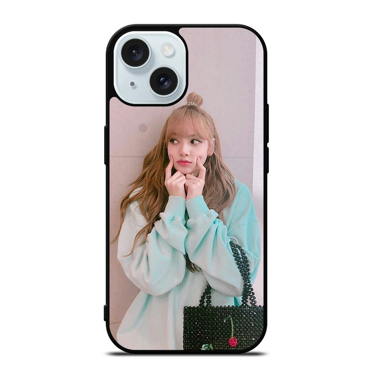 LISA BLACK PINK CUTE iPhone 15 Case Cover