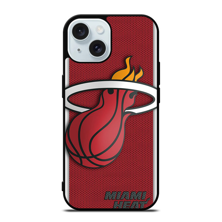 LOGO MIAMI HEAT BASKETBALL iPhone 15 Case Cover
