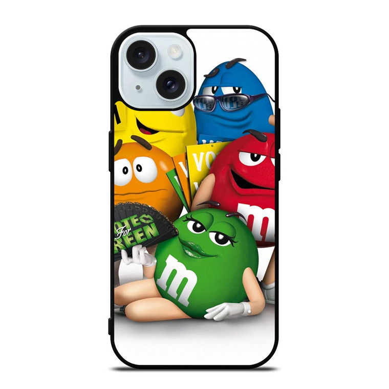 M&M'S CHOCOLATE MASCOT ALL iPhone 15 Case Cover