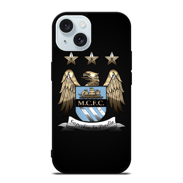 MANCHESTER CITY LOGO 2 iPhone 15 Case Cover