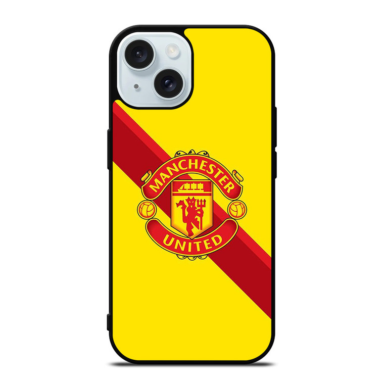 MANCHESTER UNITED FOOTBALL CLUB LOGO iPhone 15 Case Cover