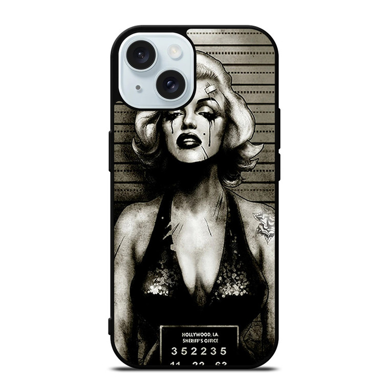 MARILYN MONROE CRIME iPhone 15 Case Cover