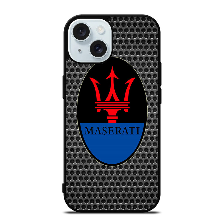 MASERATI LOGO BADGE iPhone 15 Case Cover MASERATI LOGO BADGE iPhone 15 Case Cover