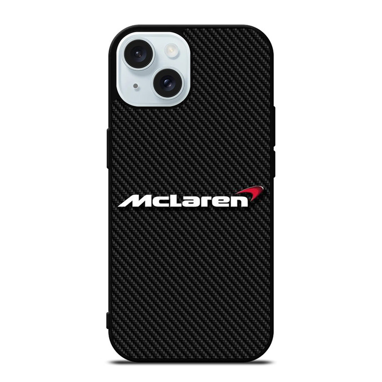 MCLAREN LOGO CARBON iPhone 15 Case Cover