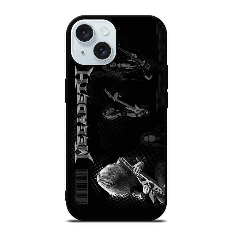 MEGADETH ROCK BAND LOGO iPhone 15 Case Cover
