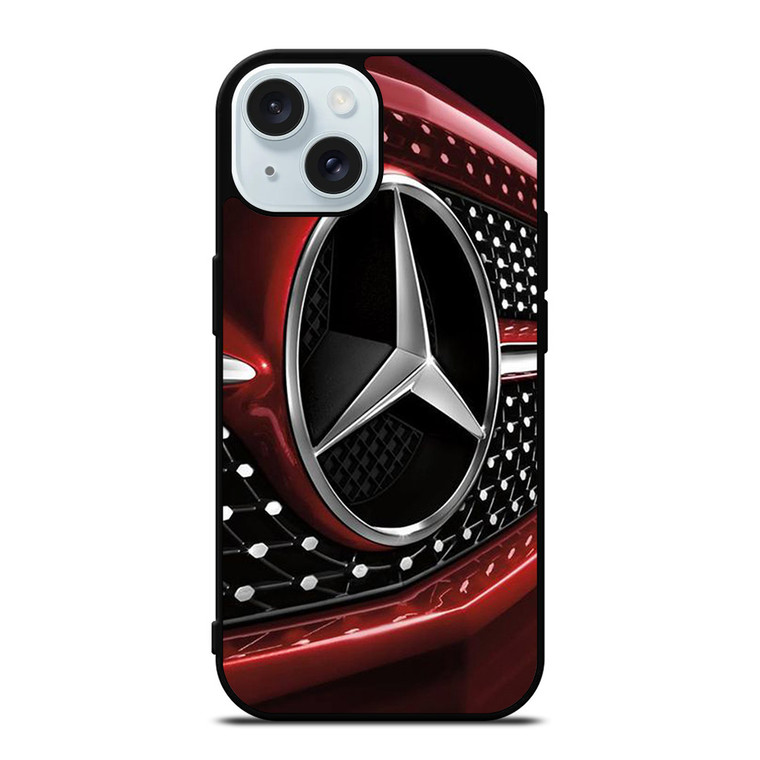 MERCEDES BENZ LOGO RED ICON iPhone 15 Case Cover