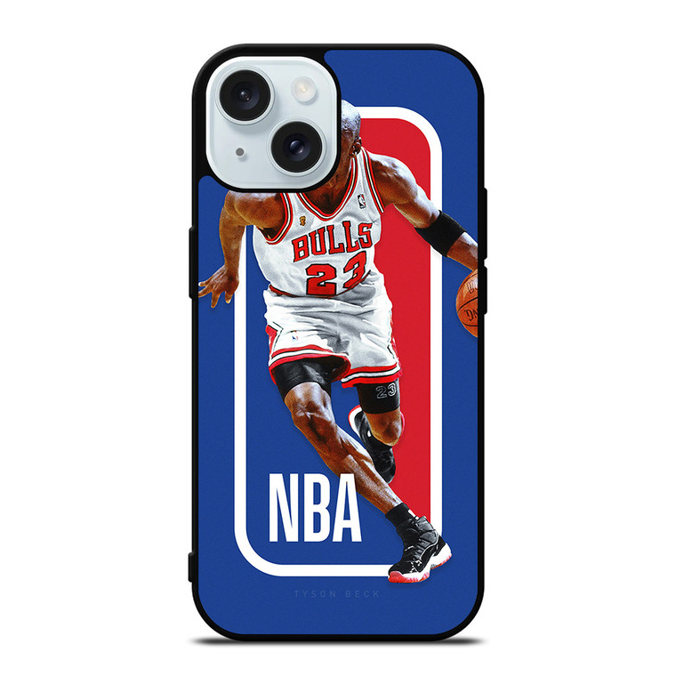 MICHAEL JORDAN NBA LOGO iPhone 15 Case Cover MICHAEL JORDAN NBA LOGO iPhone 15 Case Cover