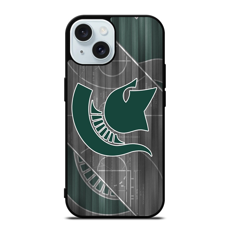MICHIGAN STATE SPARTANS LOGO iPhone 15 Case Cover