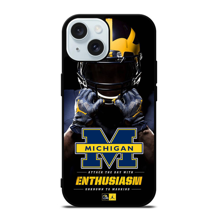 MICHIGAN WOLVERINES iPhone 15 Case Cover