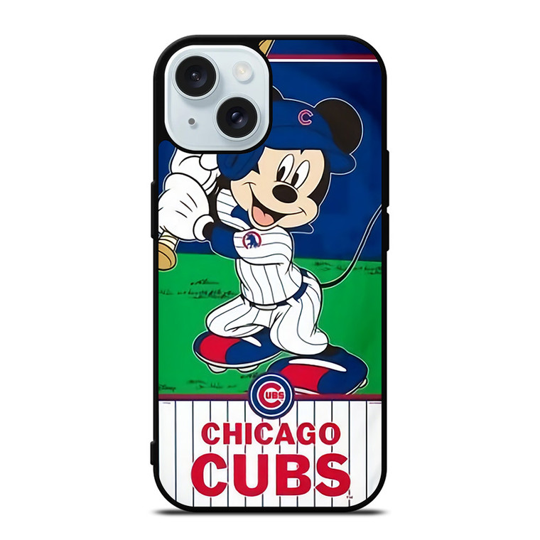 MICKEY MOUSE CHICAGO CUBS iPhone 15 Case Cover