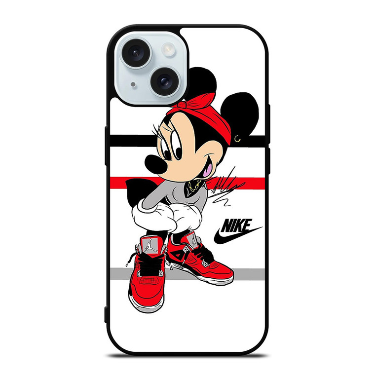 MICKEY MOUSE NIKE AIR JORDAN iPhone 15 Case Cover