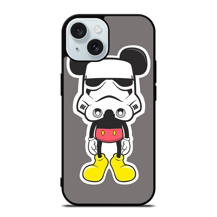 MICKEY MOUSE STORMTROOPER STAR WARS iPhone 15 Case Cover