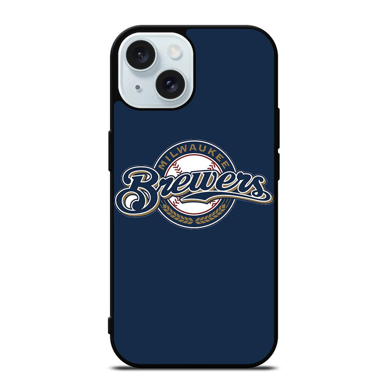 MILWAUKEE BREWERS BASEBALL TEAM LOGO iPhone 15 Case Cover