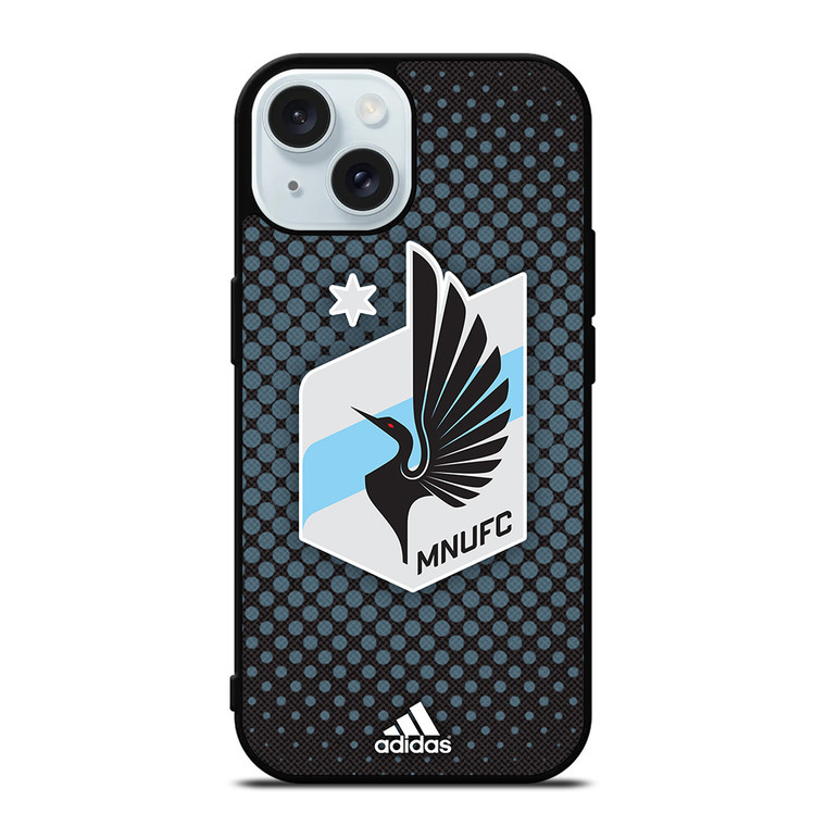 MINNESOTA UNITED FC SOCCER MLS ADIDAS iPhone 15 Case Cover