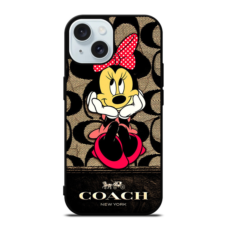 MINNIE MOUSE COACH iPhone 15 Case Cover