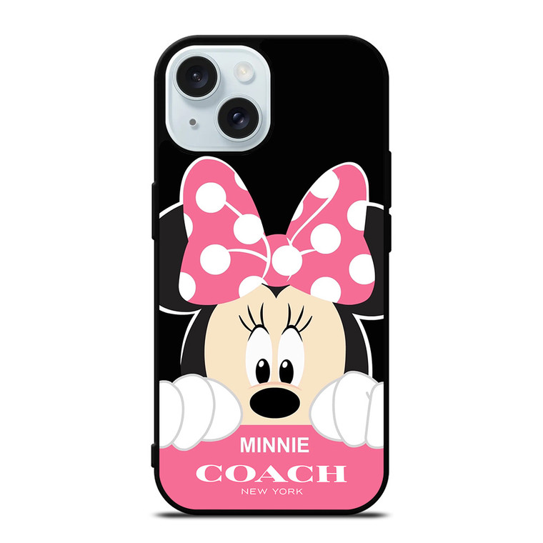 MINNIE MOUSE PINK COACH NEW YORK iPhone 15 Case Cover