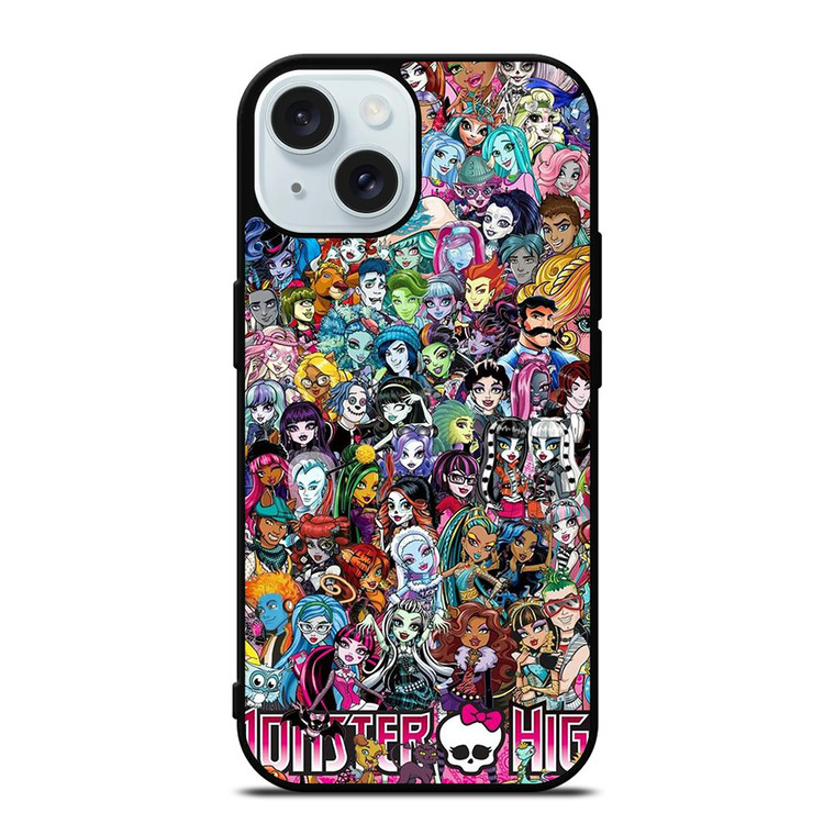 MONSTER HIGH COLLAGE iPhone 15 Case Cover