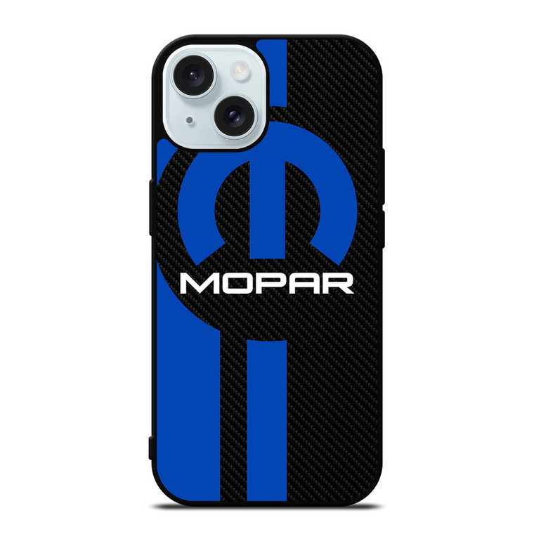 MOPAR CARBON LOGO iPhone 15 Case Cover